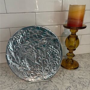 NWT Wilton Armetale Holloware Pewter Embossed Plate